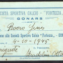 S. S. Calcio Fortezza di Gonars 1945 Tessara